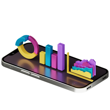 Mobile Analyse  3D Illustration