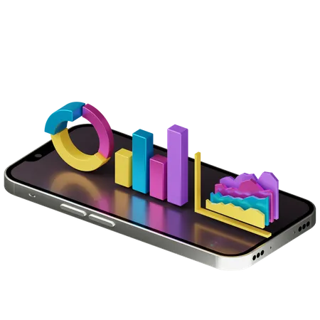 Mobile Analyse  3D Illustration