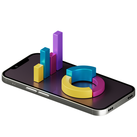 Mobile Analyse  3D Illustration