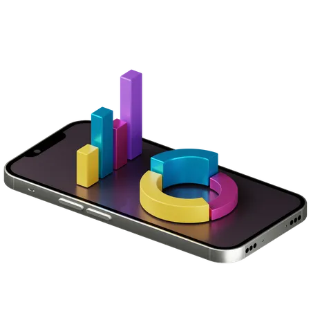 Mobile Analyse  3D Illustration