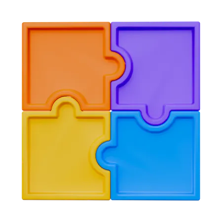 Infographic Puzzle  3D Icon