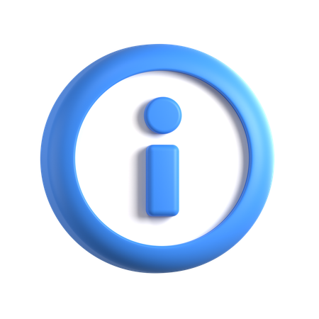 Informações  3D Icon