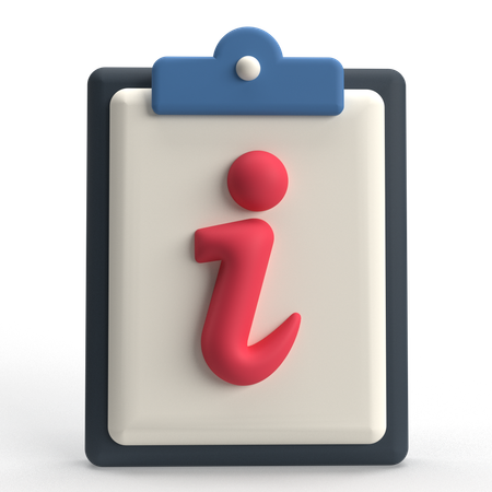 Informações  3D Icon