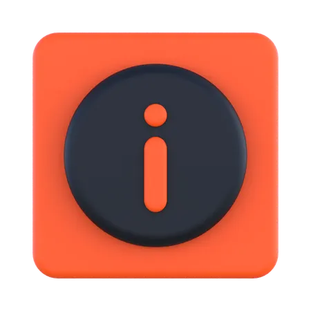 Informação  3D Icon