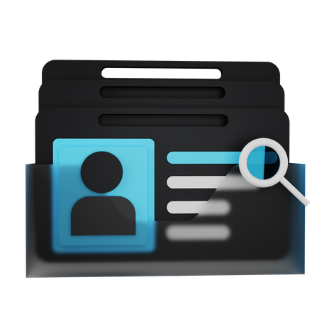 Informação da conta  3D Icon