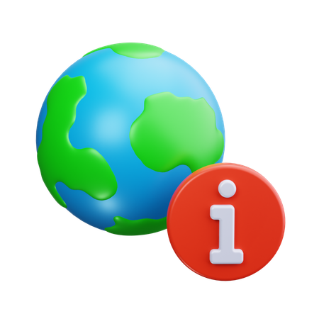 Informações globais  3D Icon