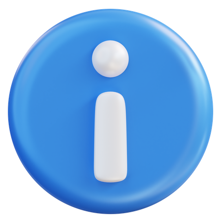 Información  3D Icon