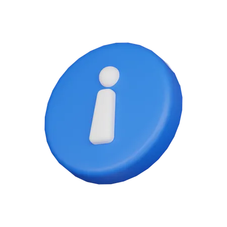 Información  3D Icon