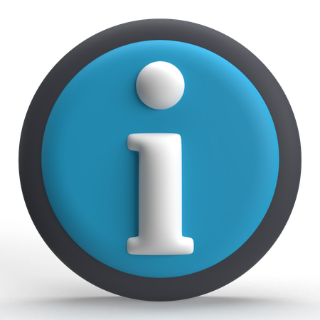 Información  3D Icon