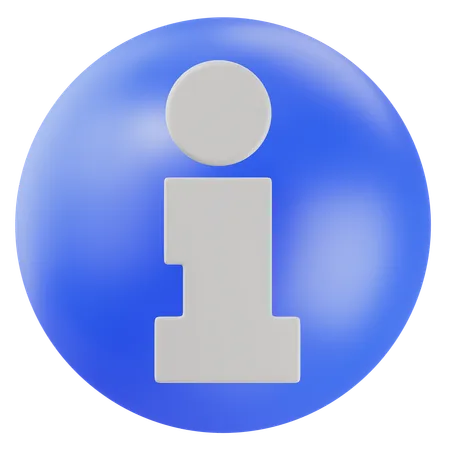 Información  3D Icon