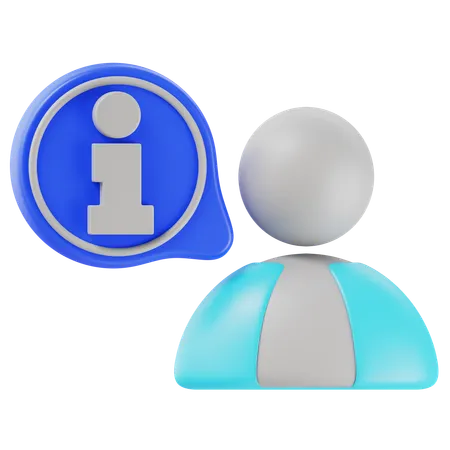 Información  3D Icon