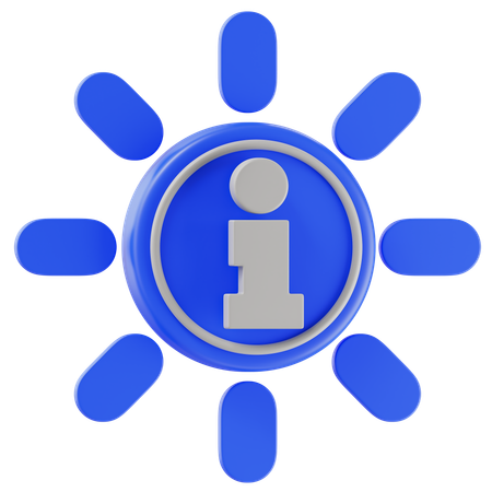 Información  3D Icon