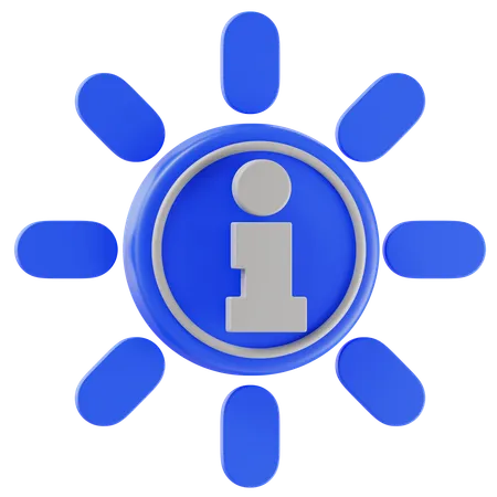 Información  3D Icon