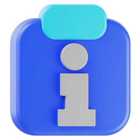 Información  3D Icon