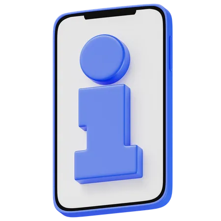 Información  3D Icon