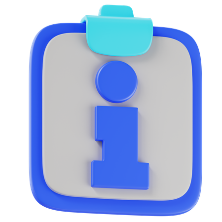 Información  3D Icon