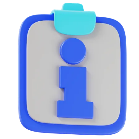 Información  3D Icon