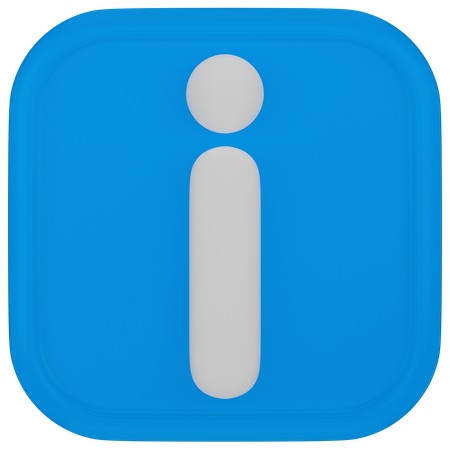 Información  3D Icon