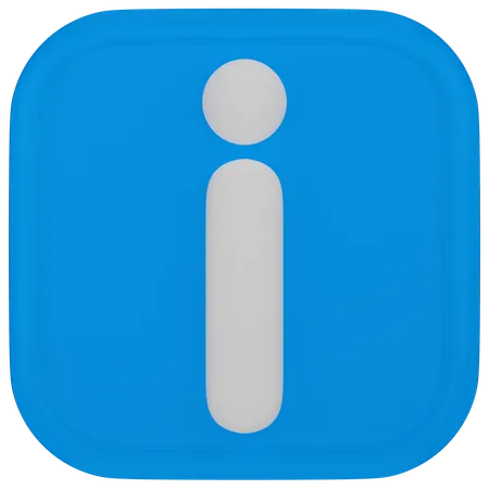 Información  3D Icon