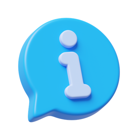 Información  3D Icon