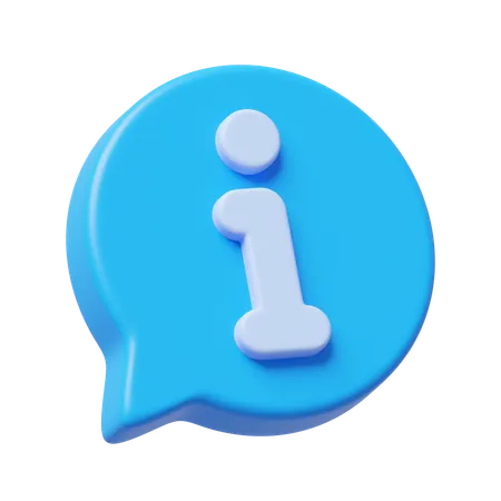 Información  3D Icon