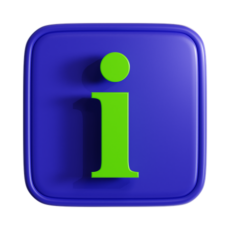 Información  3D Icon