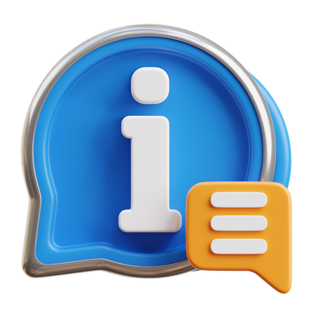 Información  3D Icon