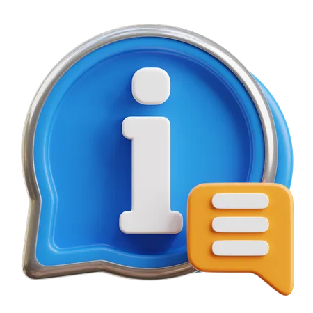 Información  3D Icon