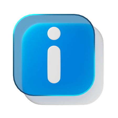 Información  3D Icon