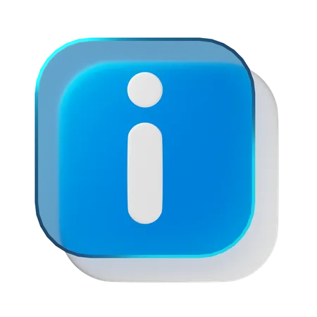 Información  3D Icon