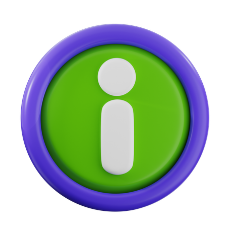 Información  3D Icon