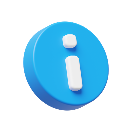 Información  3D Icon