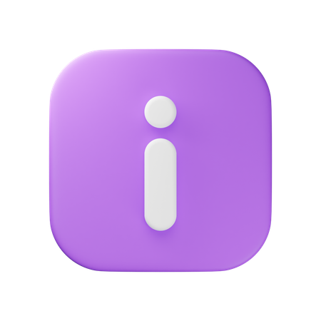 Información  3D Icon