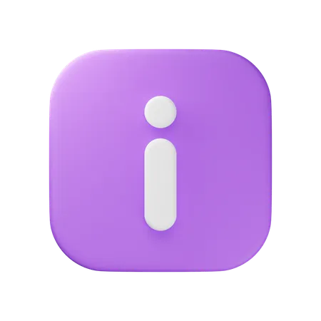 Información  3D Icon