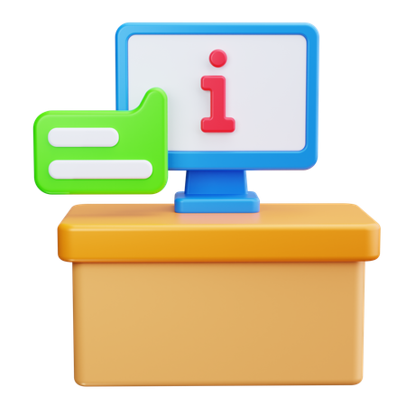 Información  3D Icon