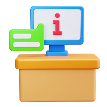 Información  3D Icon