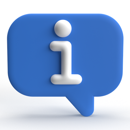 Información  3D Icon