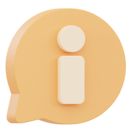 Información  3D Icon