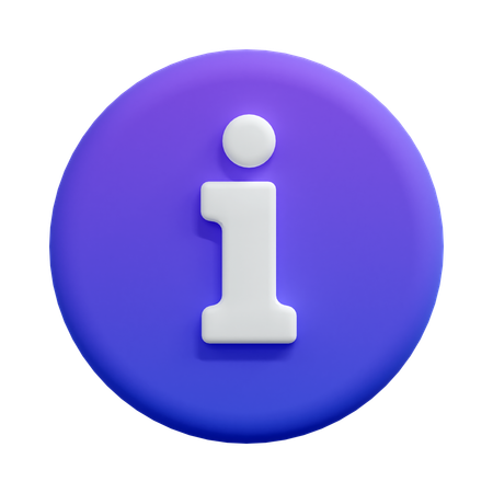 Información  3D Icon