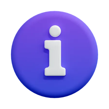 Información  3D Icon