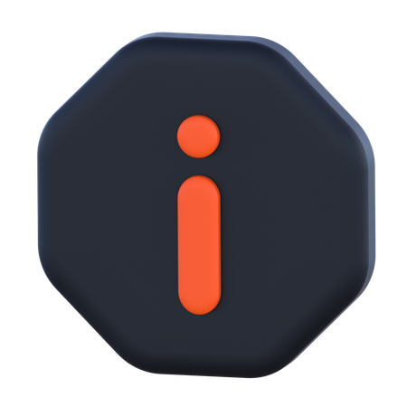 Información  3D Icon