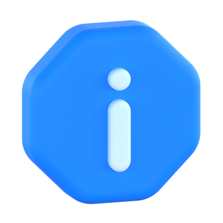 Información  3D Icon