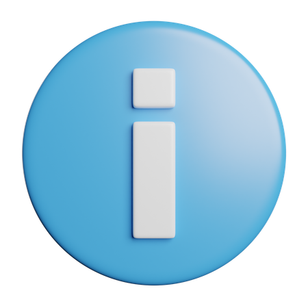 Información  3D Icon