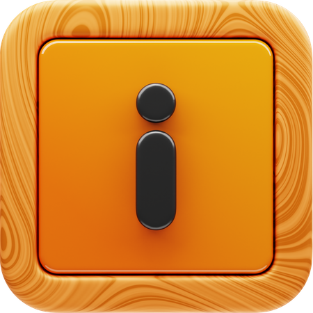 Información  3D Icon