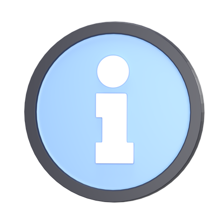 Información  3D Icon