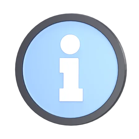 Información  3D Icon