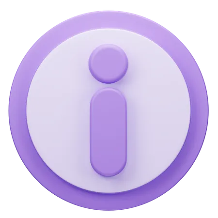 Información  3D Icon