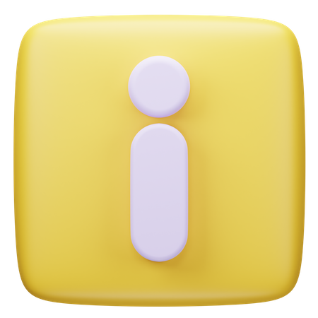 Información  3D Icon