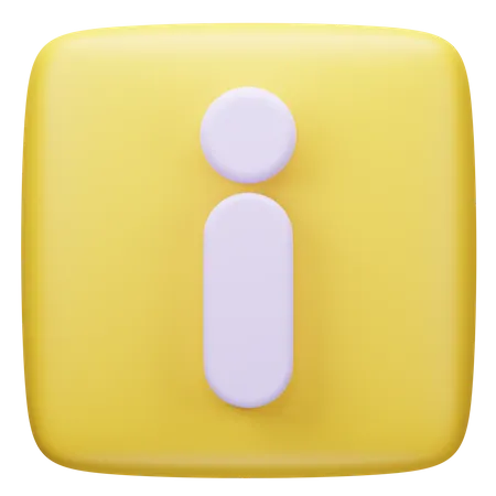 Información  3D Icon