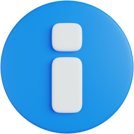 Información  3D Icon